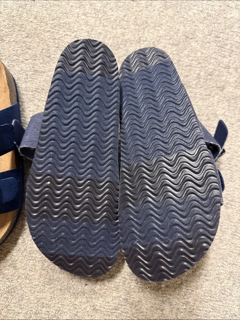 NWOT GAP Kids Navy Double-Buckle Sandals Size: 1-2